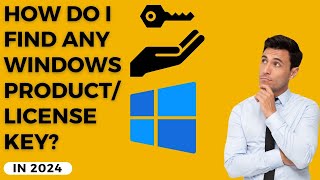 How to find Windows 10 Product Key｜Product key in windows how to find [upl. by Ailefo]