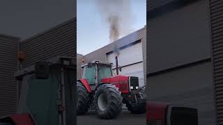 MF 3690 cold start 🥶😈 masseyferguson agriculture tractors agri tractorvideo farming fyp [upl. by Chlo]