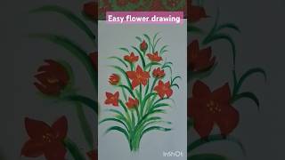 Easy flower drawing [upl. by Anod]