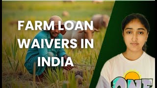 Farm Loan Waiver  Is it necessary Khanak Saboo [upl. by Sherlocke]