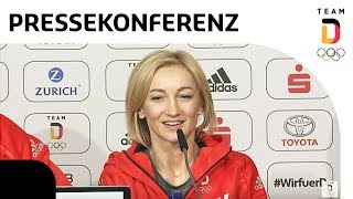 quotBeste Kür meines Lebensquot  Olympiasieger Savchenko und Massot  Pressekonferenz  Team Deutschland [upl. by Nordine]