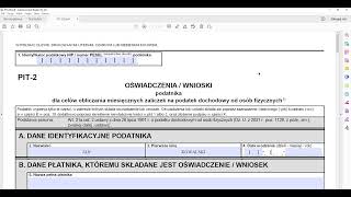 Oświadczenie  wnioski PIT29 od 2023 r Wzór formularz do pobrania edytowalny PDF [upl. by Nohsauq274]