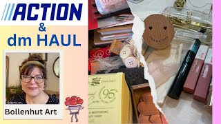 Action amp dm Haul Kreativ Makeup Küche amp Büro  StifteTest 🛍️ ❤️ Bollenhut Art [upl. by Paddy]