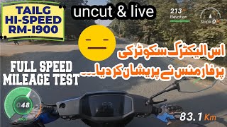 Tailg Hi Speed RMi900 Electric Scooter Speed Test REVEALED 2024 [upl. by Ahselef]