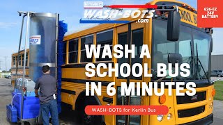 Washing a School Bus Bitimec Mobile Washer [upl. by Elena618]