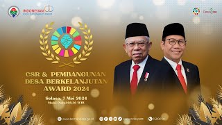 Penganugerahan CSR dan Pengembangan Desa Berkelanjutan PDB Awards Tahun 2024 [upl. by Naellij13]