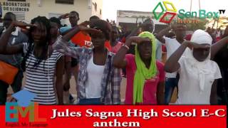 Jules Sagna High School anthem performance at Medina fall [upl. by Tri]