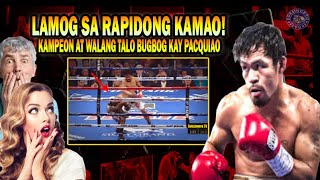 👊🇵🇭PINATIKIM NI PACQUIAO NG RAPIDONG SUNTOK ANG WALANG TALONG HAMBOG NA BOKSINGERO NG AMERIKA [upl. by Nnaed]