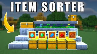 The EASIEST Automatic Item Sorter in Minecraft [upl. by Ellimaj367]