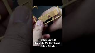 HobbyBoss 135 Mengshi Military Light Utility Vehicle plamo hobbyboss plasticmodelkit tamiya [upl. by Tomasine]