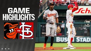 Orioles vs Cardinals Game Highlights 52024  MLB Highlights [upl. by Anya]