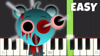 Incredibox Sprunki HORROR Themes  EASY Piano Tutorial [upl. by Nyrhtakyram]