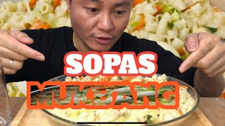 FILIPINO CHICKEN MACARONI SOPAS MUKBANGKamastertv [upl. by Llenil]