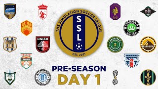 Simulation Soccer League  Season 16  Minor League  Preseason Day 1 [upl. by Seuqram]