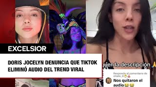 Doris Jocelyn denuncia que TikTok eliminó audio del trend viral [upl. by Kilam]