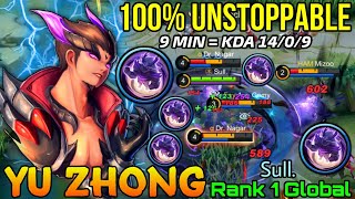 100 UNSTOPPABLE Dragon Yu Zhong Perfect Plays  Top 1 Global Yu Zhong by Sull  Mobile Legends [upl. by Airreis]