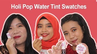 Holika Holika Holi Pop Water Tint  Review amp Demo  Nalanie [upl. by Shuping703]