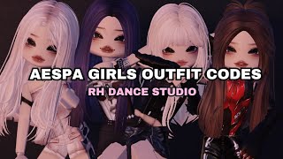 RH DANCE STUDIO AESPA GIRLS OUTFIT CODES [upl. by Leena]