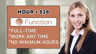 Function Is Hiring Social Media Manager Remote No Phone 28Hour Work From Home Job 2024 [upl. by Nylarac]