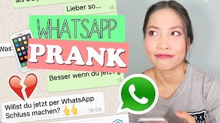 PRANK AN MEINEN FREUND 💑💔 mit Songtexten über WhatsApp Schluss machen [upl. by Ferreby837]