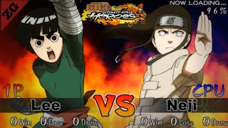 New Lee vs Neji naruto ultimete ninja heroes ppsspp offline androidHD [upl. by Helprin]