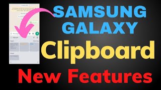 Samsung Galaxy Clipboard New FeaturesSamsung Clipboard New Changes In One Ui 4 [upl. by Llerroj]