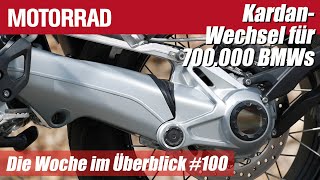 KardanWechsel für 700000 BMW Motorräder  MOTORRAD Die Woche im Überblick 100 [upl. by Mikkanen]