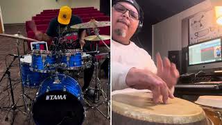 Drum amp Congas cover on Jesusmolinamusic take of Night in Tunisia by Dizzy G [upl. by Ritz]