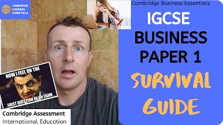 IGCSE Olevel Business Paper 1 Survival Guide  Cambridge IntCAIE  Exam Technique and Solution [upl. by Oinesra]