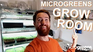 Microgreens Grow Room Setup and Supplies [upl. by Kevon152]