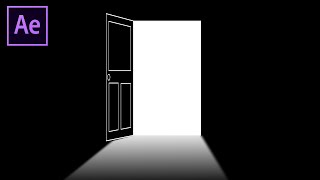 Door Opening Animation in After Effects Tutorial [upl. by Nicodemus]