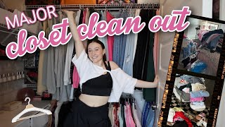 SPRING CLEANING huge closet clean out and refresh 🤍🌷👙 [upl. by Straus]