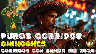 PUROS CORRIDOS CHINGONES  Corridos Con Banda Mix 2024 [upl. by Ellenahc]