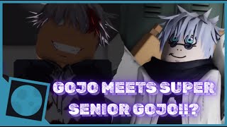 GOJO MEETS SUPER SENIOR GOJO  A Roblox Animation [upl. by Retnyw]