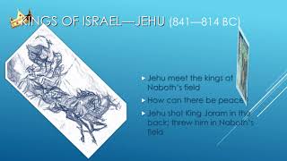 Divided Kingdom of Israel Lesson 07 Jehu Jehoahaz Jehoash Jeroboam Zechariah [upl. by Nodnal]