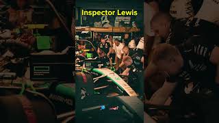 Lewis Hamilton the Inspector 🔎shorts f1 automobile lewishamilton mercedes benz fyp gp [upl. by Shulman]