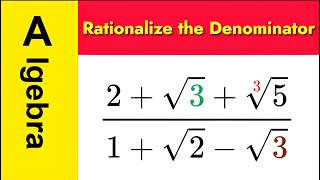 How to rationalize the Denominator  Made the math exam easier [upl. by Adrahc]