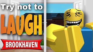 Try not to laugh  Brookhaven funny moments 😂 [upl. by Mclaurin700]