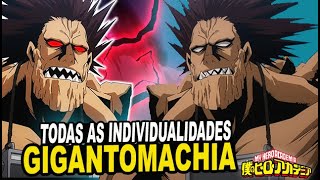 TODAS AS INDIVIDUALIDADES DO GIGANTOMACHIA  My Hero Academia [upl. by Atires]