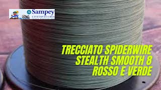 Trecciato Spiderwire Stealth Smooth 8 Rosso e Verde [upl. by Gwenny421]