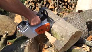 Stihl msa 160 t battery chainsaw [upl. by Llehcar226]