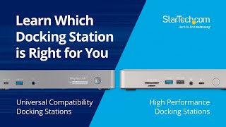 How to Select the Right Docking Station  StarTechcom [upl. by Nikral]