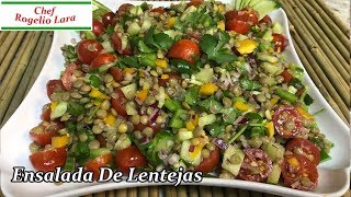 ENSALADA de LENTEJAS y SALMÓN al VAPOR  Cocina Abierta de Karlos Arguiñano [upl. by Iot]