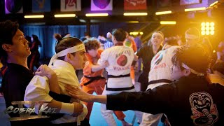 Sekai Taikai SemiFinal Brawl Scene Part 16 4K UHD  Cobra Kai Season 6  ClipsVerse [upl. by Ecirum]