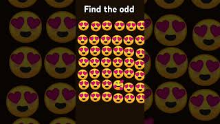 Find the odd emoji and common down shots viral shotseffect [upl. by Airretal]