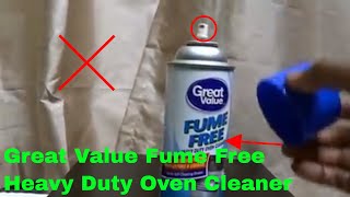 ✅ How To Use Great Value Fume Free Heavy Duty Oven Cleaner Review [upl. by Nerta666]