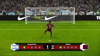 ARGENTINA 🆚 QATAR  WORLD CUP QUALIFIERS 2026  Penalty Shootout  PES Gameplay [upl. by Careaga]