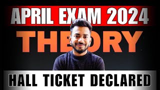 Nios April 2024 Theory Hall Ticket Declared  How to pass in nios exam  Good News [upl. by Amuwkuhc]