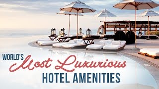 9 OvertheTop Luxury Hotel Amenities [upl. by Honor529]