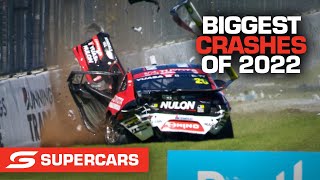 Biggest Crashes of the Year  Supercars 2022 [upl. by Ativak]